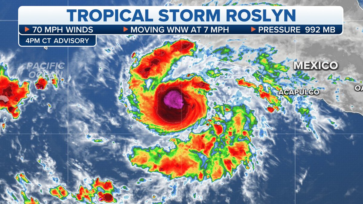 Tropical Storm Roslyn Prompts