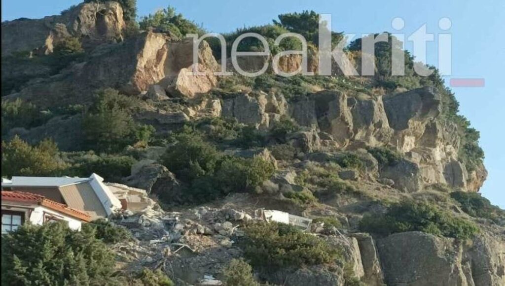 Κρήτη: Βράχος καταπλάκωσε ενοικιαζόμενα δωμάτια -Σκοτώθηκε μητέρα