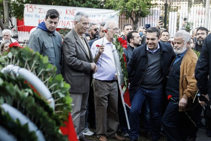Τσίπρας στο Πολυτεχνείο: «Το μήνυμα της εξέγερσης του Νοέμβρη πιο επίκαιρο από ποτέ»