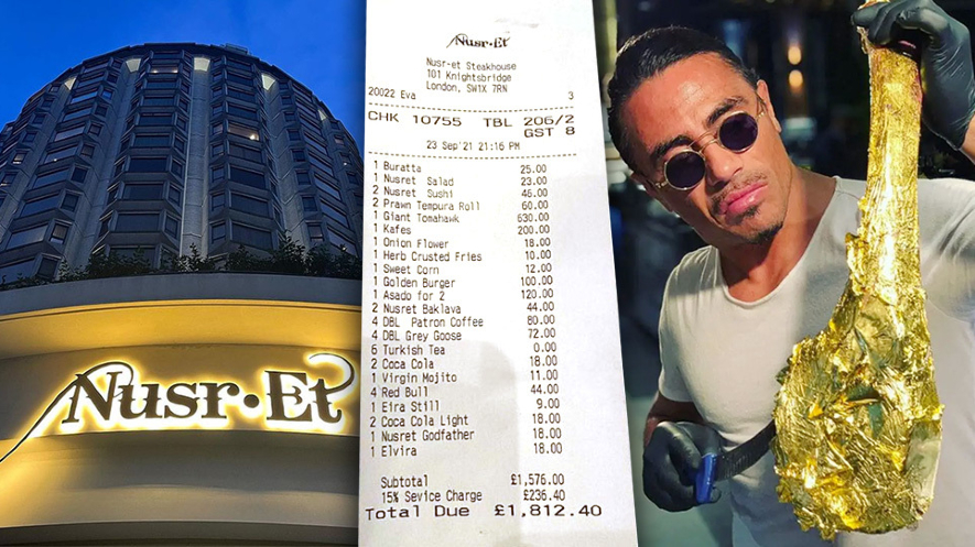 «Salt Bae»: Πλήρωσαν 161.000 ευρώ για τις «χρυσές» μπριζόλες του
