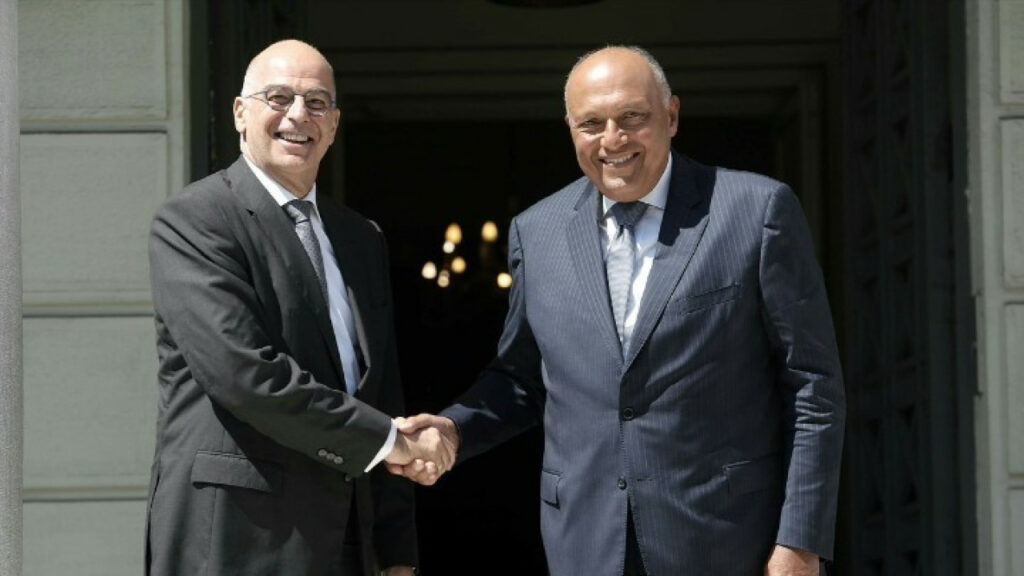 Νίκος Δένδιας και Σάμεχ Σούκρι,