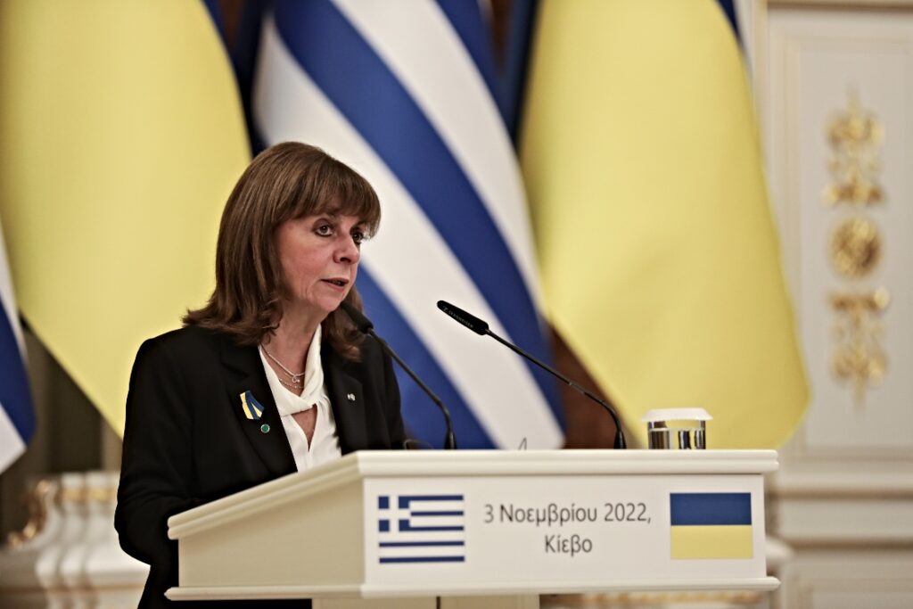 Επίσκεψη της Προέδρου της Δημοκρατίας στην Ουκρανία.