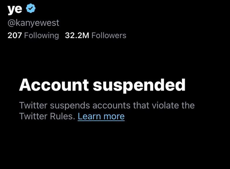 Το Twitter ανέστειλε... ξανά τον λογαριασμό του Κάνιε Γουέστ για υποκίνηση βίας