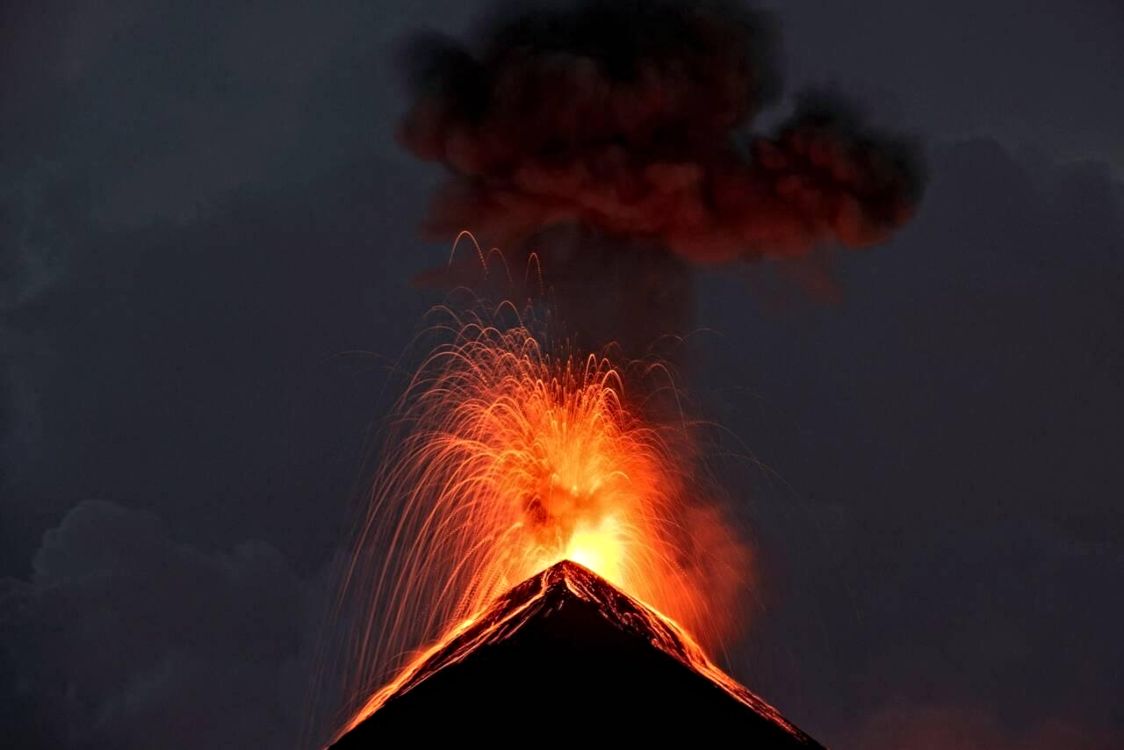 Γουατεμάλα, ηφαίστειο Φουέγο.