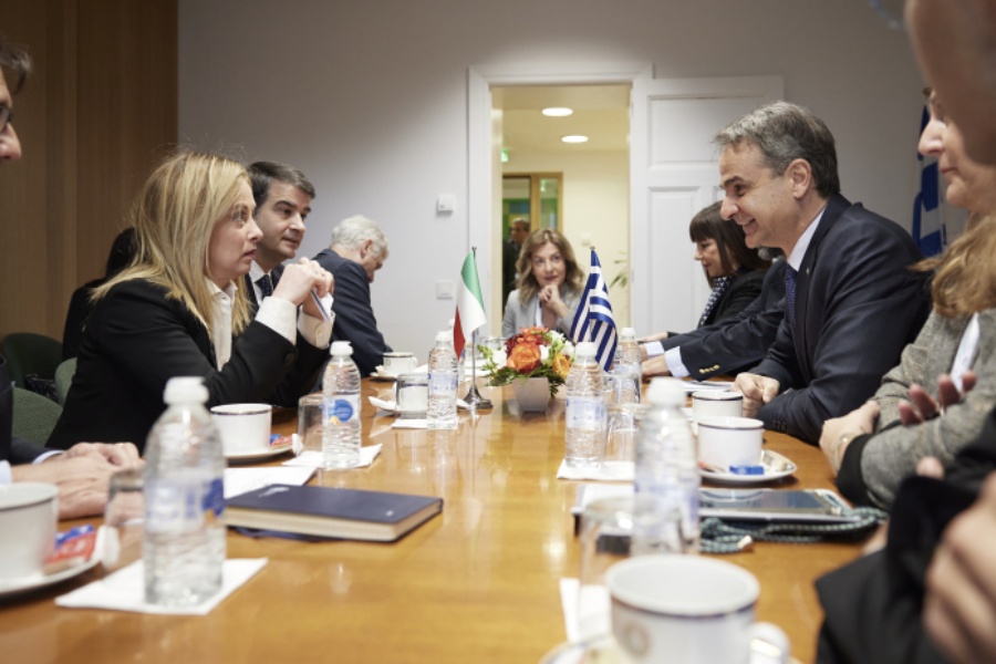 Μητσοτάκης προς Μελόνι: Η επιθετική Τουρκία απειλεί ευθέως την Ελλάδα, θέτει σε κίνδυνο τη σταθερότητα