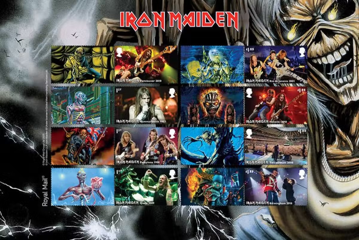 Οι Iron Maiden σε 12 συλλεκτικά γραμματόσημα