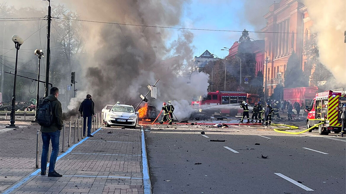 Πόλεμος στην Ουκρανία: Ρωσική πυραυλική επίθεση στο Κίεβο