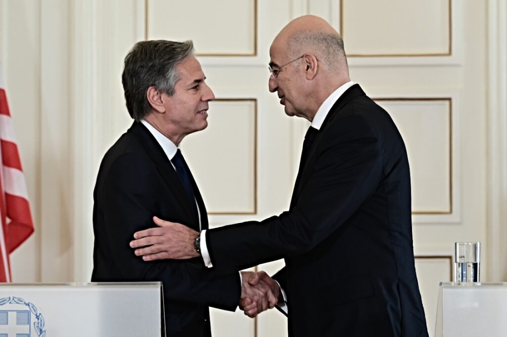 Νίκος Δένδιας, Άντονι Μπλίνκεν.