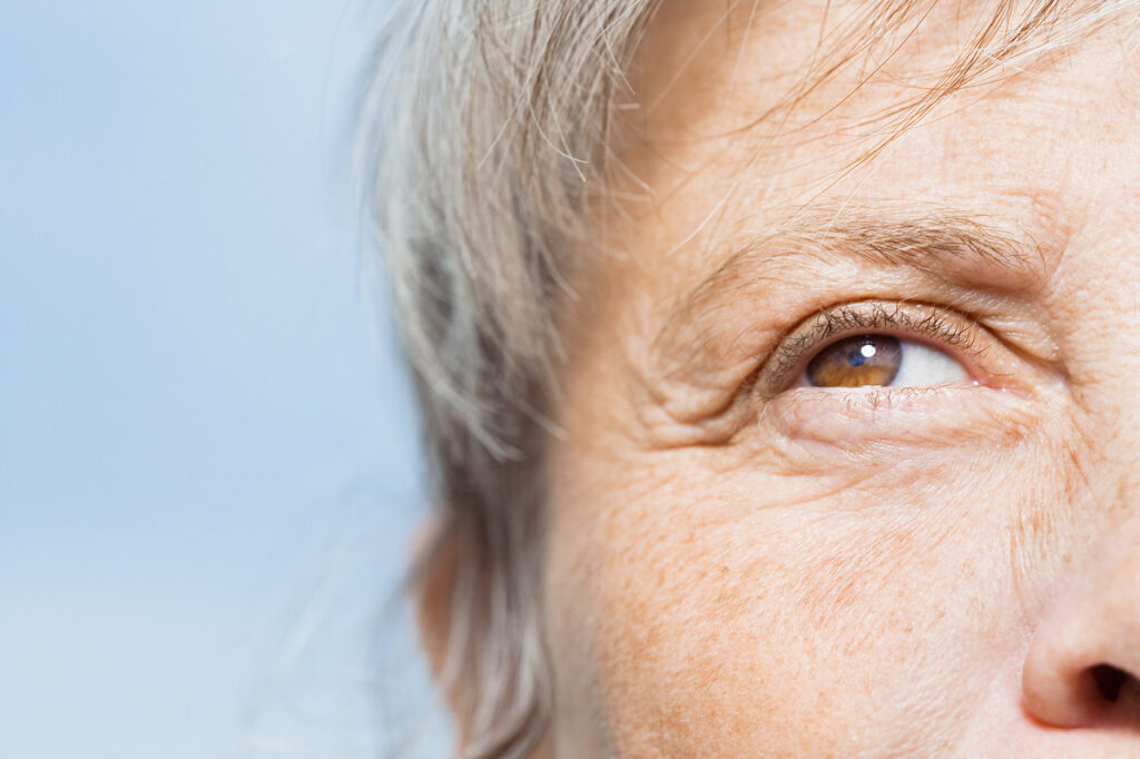Detail of woman’s face