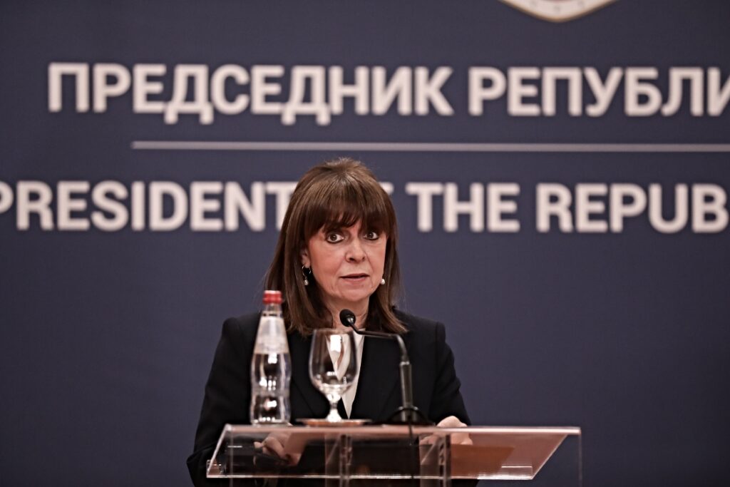 Επίσκεψη της Κατερίνας Σακελλαροπούλου στη Σερβία.