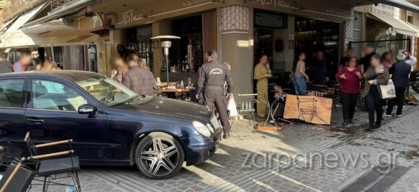 Χανιά: Ηλικιωμένος οδηγός έπεσε πάνω σε καφετέρια