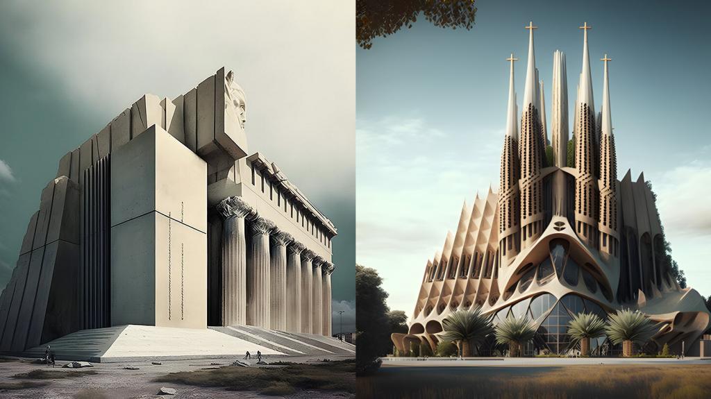 Η τεχνητή νοημοσύνη χτίζει την ιστορία - Πώς θα ήταν τα εμβληματικά κτίρια του κόσμου με άλλη αρχιτεκτονική