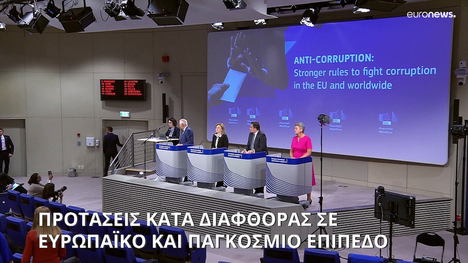 Κομισιόν: Παρουσίασε τις προτάσεις κατά τις διαφθοράς