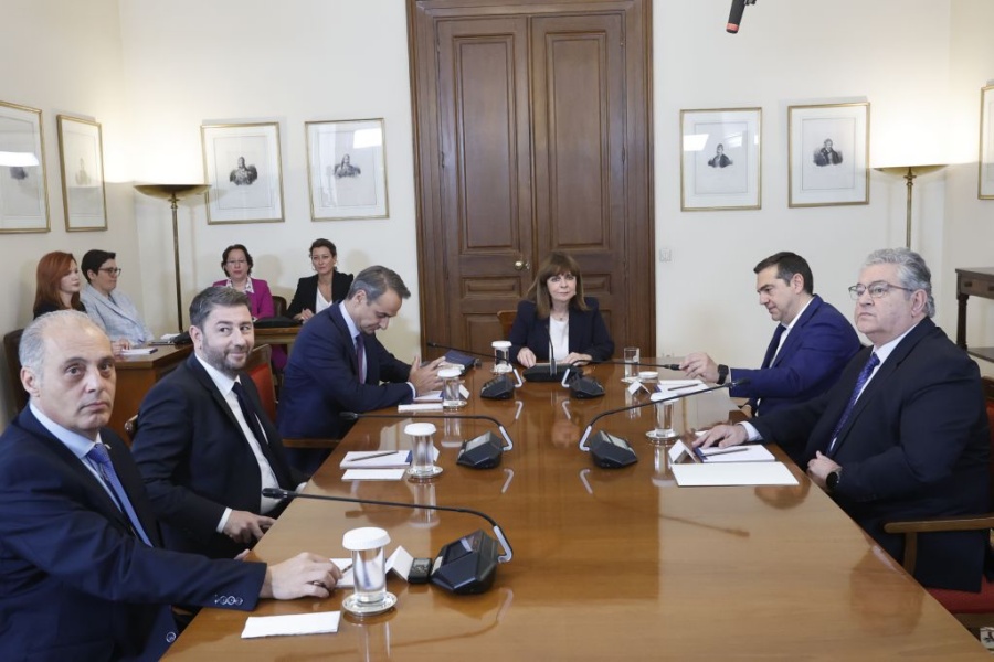 Ολοκληρώθηκε η σύσκεψη των πολιτικών αρχηγών στο Προεδρικό Μέγαρο