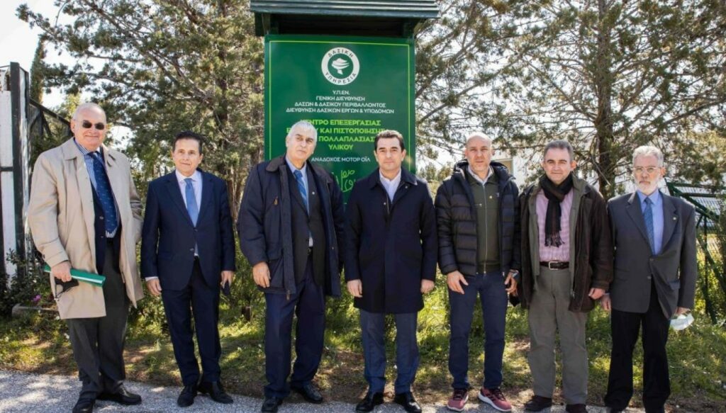 Ενισχύεται το δασικό φυτώριο της Αμυγδαλέζας από την Motor Oil
