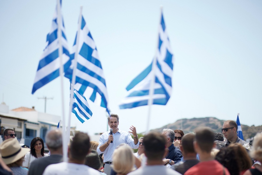 Μητσοτάκης από Λειψούς: Η πατρίδα μας έχει σύνορα σε θάλασσα, αέρα, στεριά και φυλάσσονται