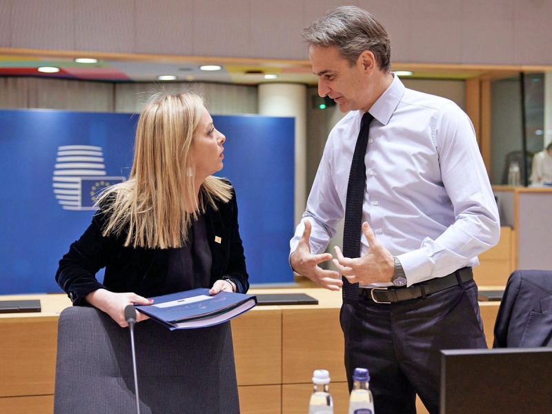 Η Τζόρτζια Μελόνι συγχαίρει τον Κυριάκο Μητσοτάκη για τη νίκη στις εκλογές
