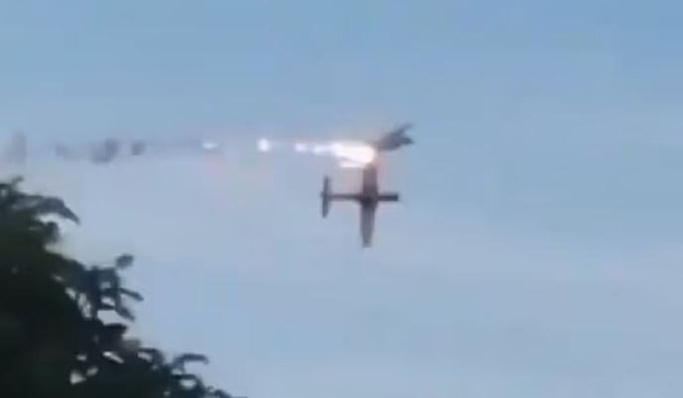Κολομβία: Βίντεο από τη στιγμή σύγκρουσης μαχητικών αεροσκαφών