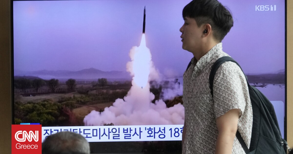 Βόρεια Κορέα: Εκτόξευσε βαλλιστικό πύραυλο που διένυσε απόσταση χιλίων χιλιομέτρων - Ανησυχία στη διεθνή κοινότητα
