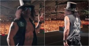 Guns N' Roses: Η στιγμή που το κατάμεστο ΟΑΚΑ τραγουδά για τα γενέθλια του Slash - Βίντεο