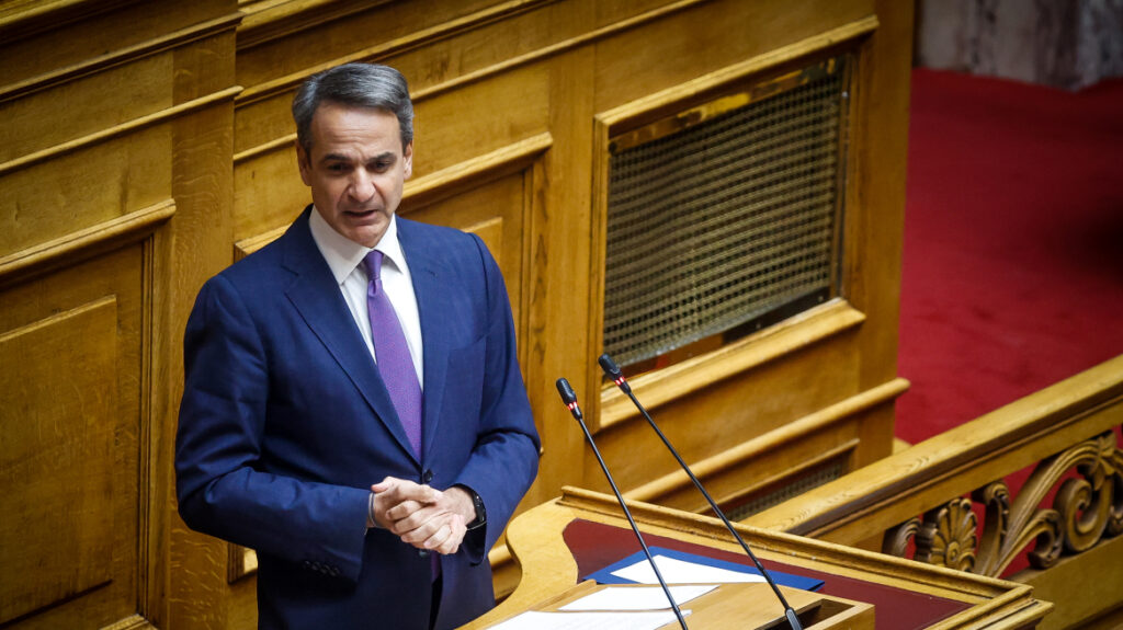 Live η ομιλία του Κυριάκου Μητσοτάκη στη Βουλή