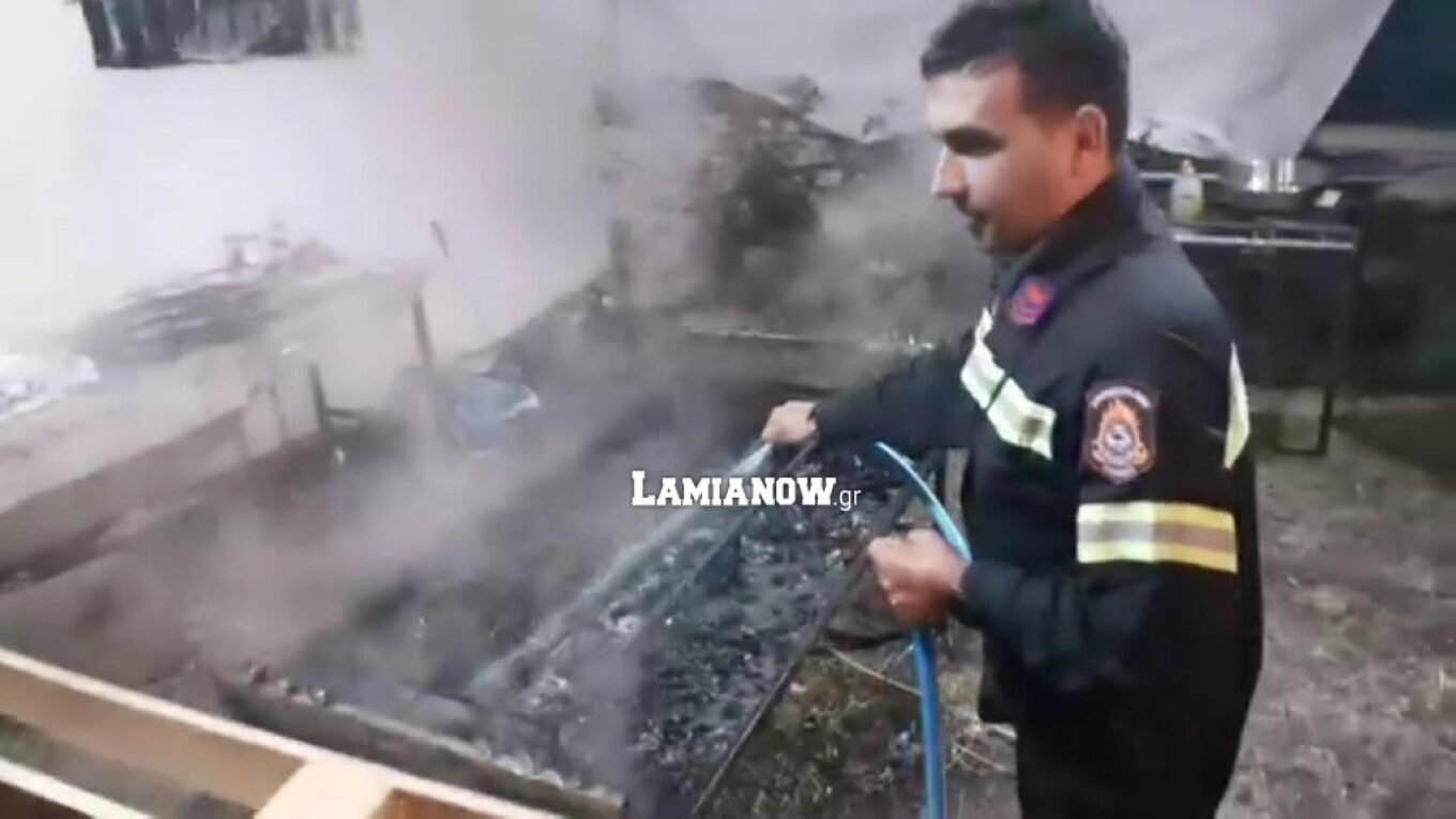 Απρόοπτη παρέμβαση πυροσβέστη σε πανηγύρι για να...σβήσει ψησταριά με σουβλάκια (βίντεο)