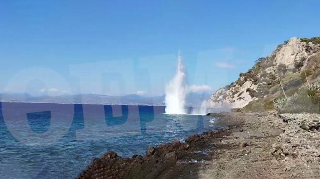Με ελεγχόμενη έκρηξη εξουδετερώθηκε χειροβομβίδα στο Λουτράκι - Βίντεο