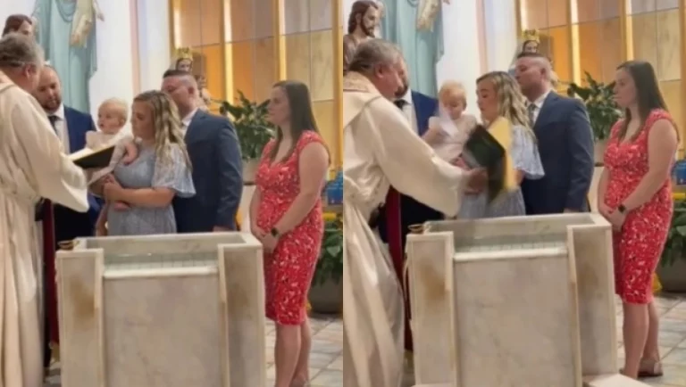 Επικό βίντεο: Το μωρό πετάει την Βίβλο στην κολυμπήθρα και γίνεται viral