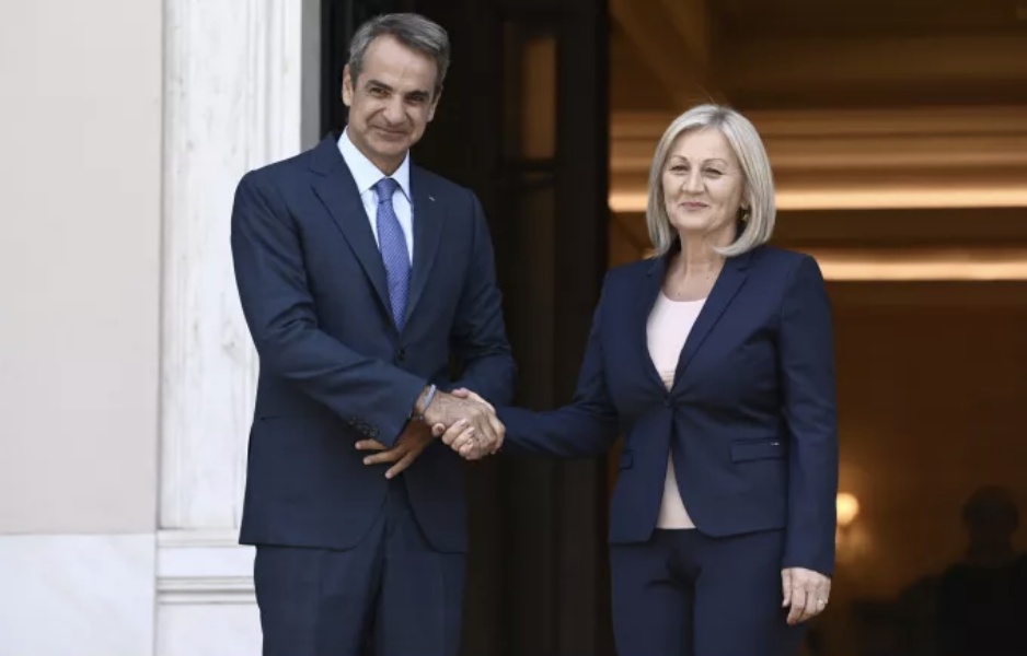 Συνάντηση Μητσοτάκη με την πρόεδρο της Βοσνίας στο πλαίσιο της άτυπης διάσκεψης των Βαλκανίων