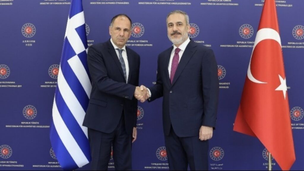 Ολοκληρώθηκε η συνάντηση Γεραπετρίτη – Φιντάν στην Άγκυρα