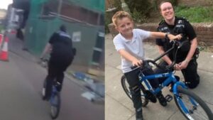 Αστυνομικός κυνηγάει εγκληματία με δανεικό ποδήλατο από παιδί