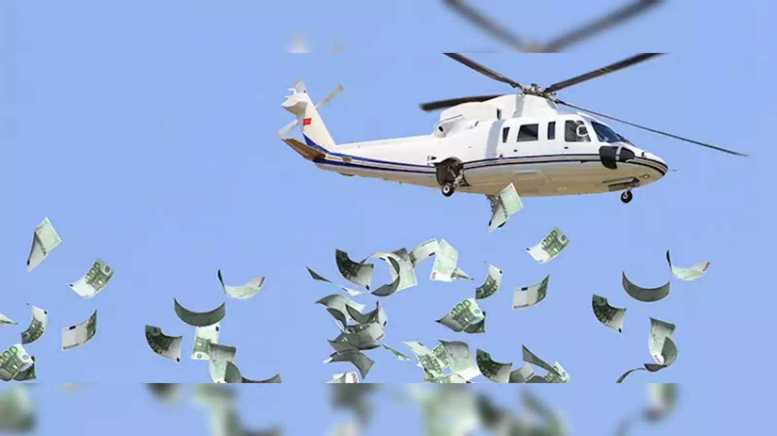 Τσέχος influencer πέταξε 1.000.000 δολάρια από ελικόπτερο
