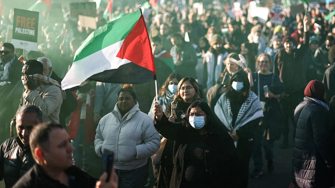 Λονδίνο: Εκατοντάδες χιλιάδες διαδηλωτές υπέρ των Παλαιστινίων
