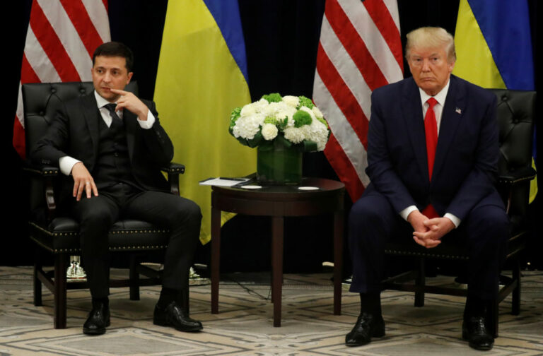 U.S. President Trump meets with Ukraine’s President Zelenskiy in New York City, New York
