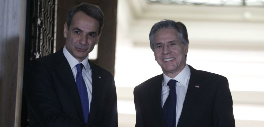 Τηλεφωνική επικοινωνία Μητσοτάκη-Μπλίνκεν -Στο επίκεντρο οι επιθέσεις των Χούθι και η Γάζα