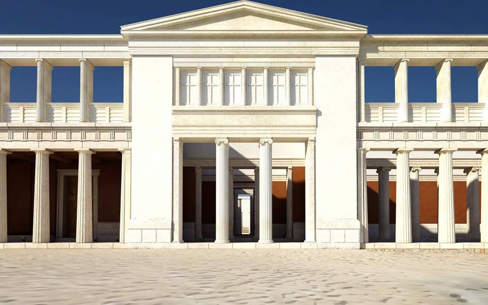 Αιγές: Έτσι δείχνει απο ψηλά το μεγαλοπρεπές ανάκτορο του Φιλίππου Β (ΒΙΝΤΕΟ)