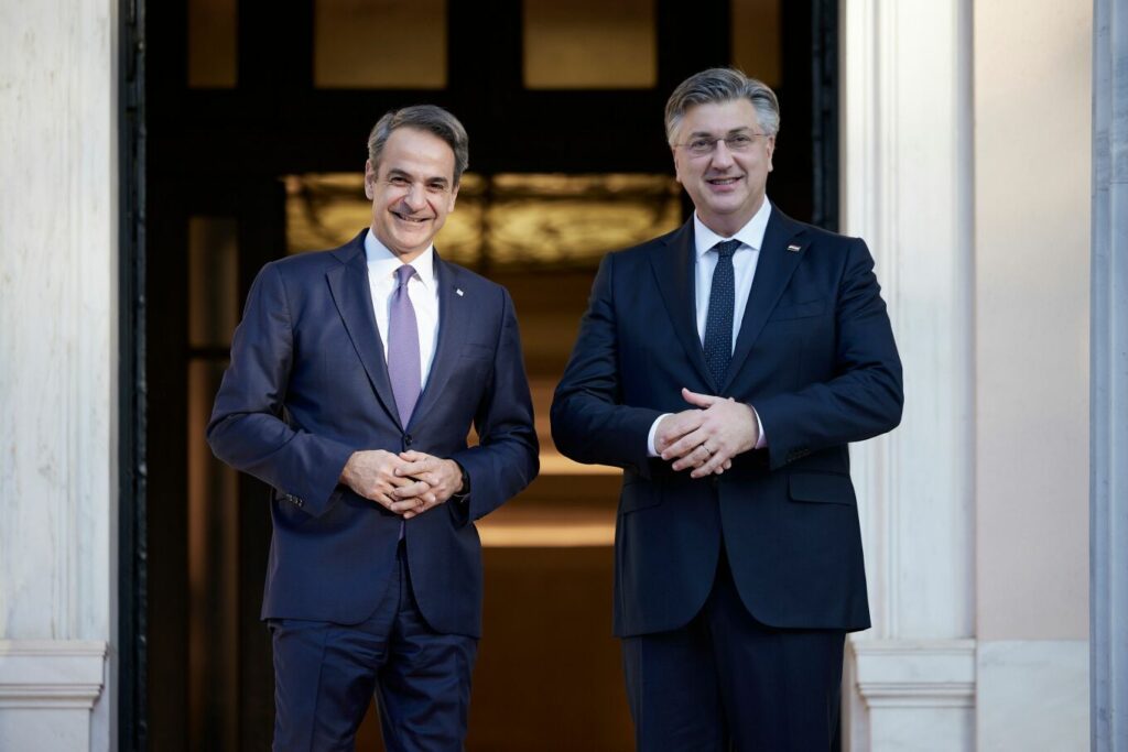 Ο Κυρ. Μητσοτάκης συναντήθηκε με τον πρωθυπουργό της Κροατίας - Τι συζήτησαν