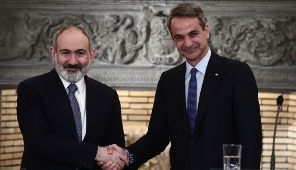 Κυριάκος Μητσοτάκης σε Αρμένιο πρωθυπουργό: Η Ελλάδα είναι πάντα με την πλευρά του Διεθνούς Δικαίου