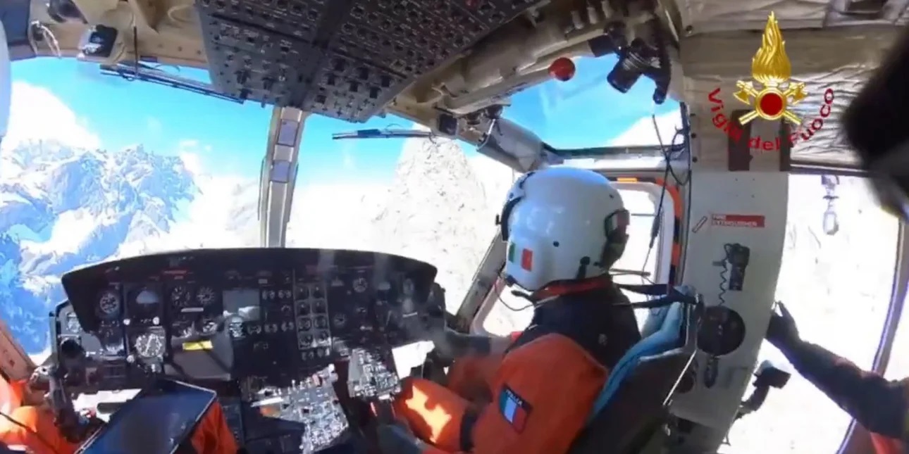 Βίντεο: Θεαματική διάσωση με ελικόπτερο δύο πεζοπόρων - Είχαν εγκλωβιστεί σε υψόμετρο 2.200 μ.