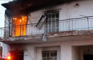θεσσαλονίκη: Φωτιά σε εγκαταλελειμμένο σπίτι