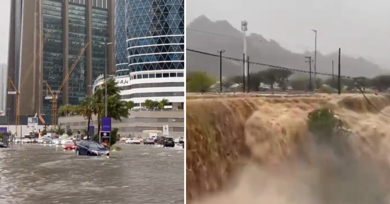 Ντουμπάι: Απίστευτες εικόνες από την κακοκαιρία - Πλημμύρισαν δρόμοι, δείτε βίντεο