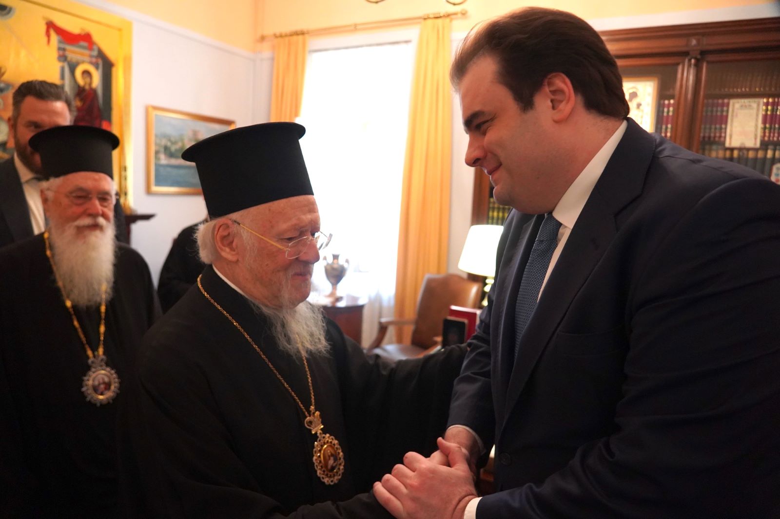 Κυρ. Πιερρακάκης: Συναντήθηκε με τον Οικουμενικό Πατριάρχη Βαρθολομαίο