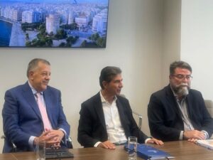 Στη Θεσσαλονίκη οι Υφυπουργοί Υποδομών και Μεταφορών, Βασίλης Οικονόμου και Νίκος Ταχιάος, για τον συντονισμό των δημόσιων συγκοινωνιακών φορέων ενόψει της λειτουργίας του Μετρό