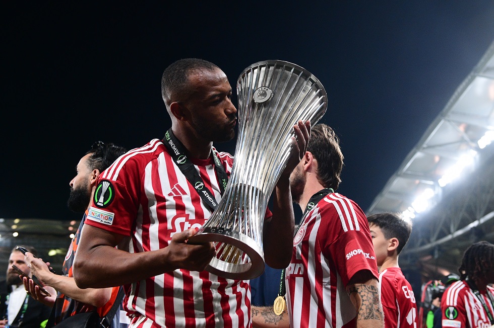 [369899] CONFERENCE LEAGUE 2023-2024 / ΤΕΛΙΚΟΣ / ΟΣΦΠ – ΦΙΟΡΕΝΤΙΝΑ / ΠΑΝΗΓΥΡΙΚΑ ΚΑΙ ΑΠΟΝΟΜΗ (ΓΙΩΡΓΟΣ ΜΑΤΘΑΙΟΣ / EUROKINISSI)