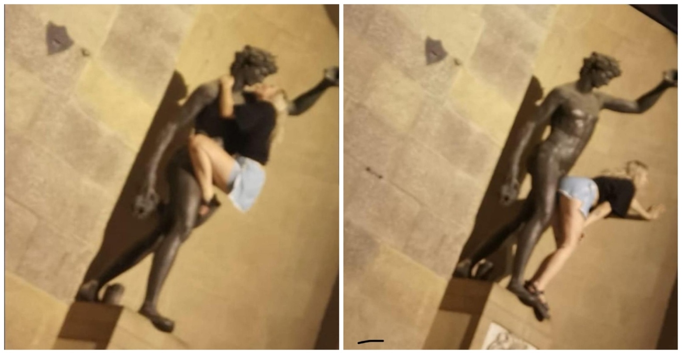 Σάλος στη Φλωρεντία με άσεμνες φωτογραφίες που έβγαλε μια τουρίστρια με ένα άγαλμα