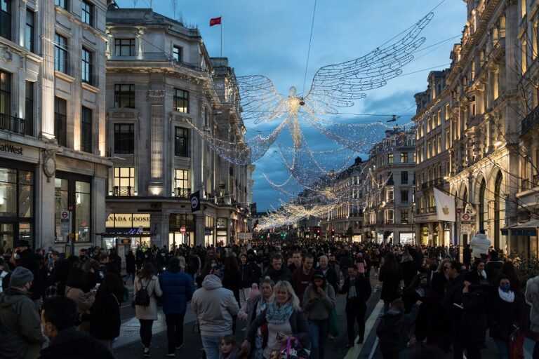 Christmas Preparations In London