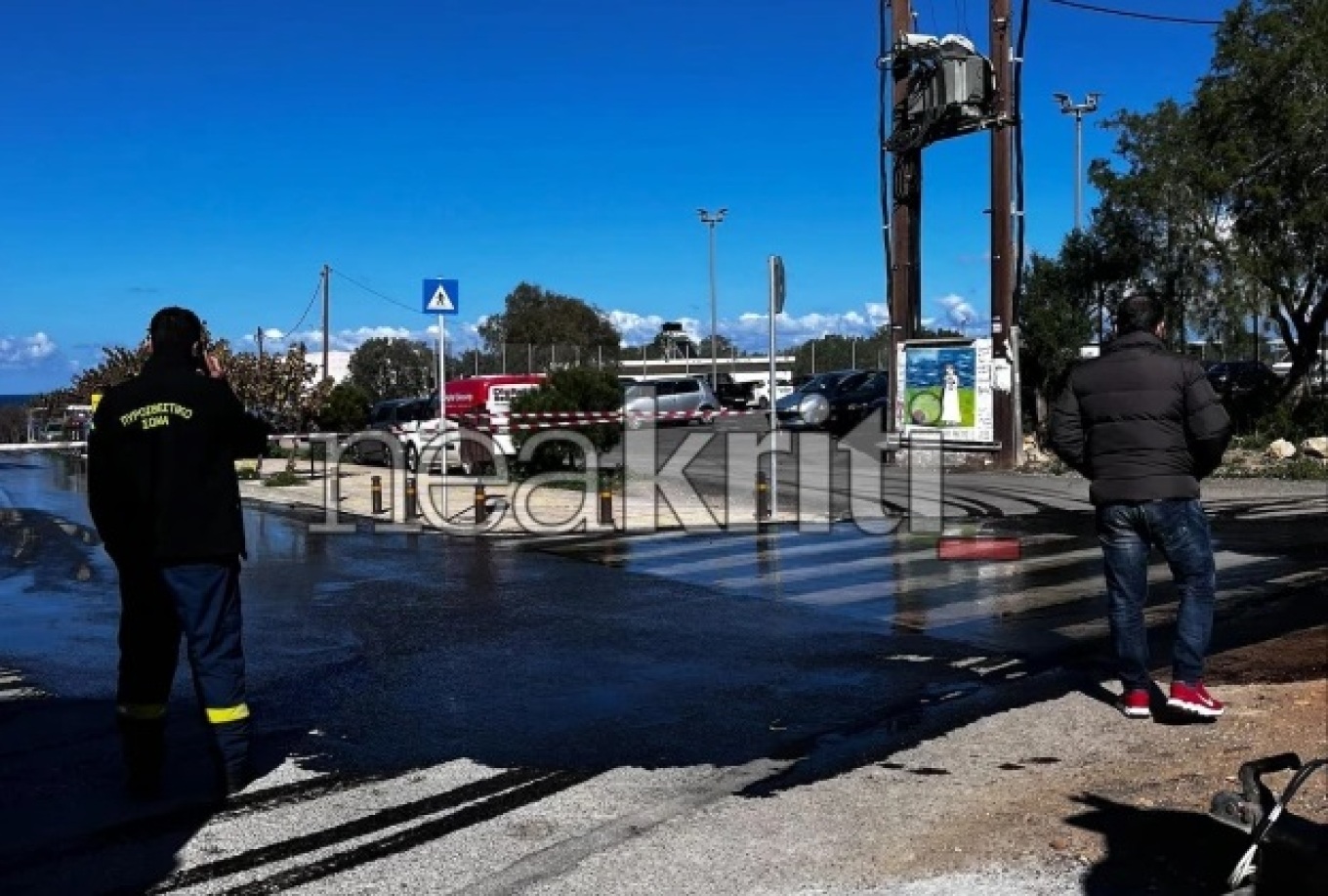 Μεγάλη κινητοποίηση από Πυροσβεστική, Αστυνομία και Δήμο Ηρακλείου