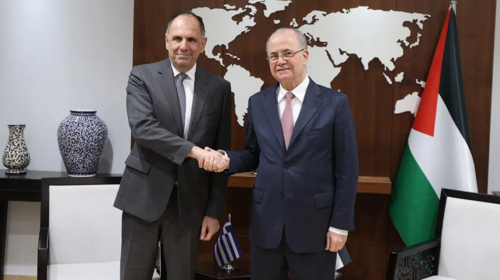 Με τον Παλαιστίνιο πρωθυπουργό συναντήθηκε ο Γιώργος Γεραπετρίτης