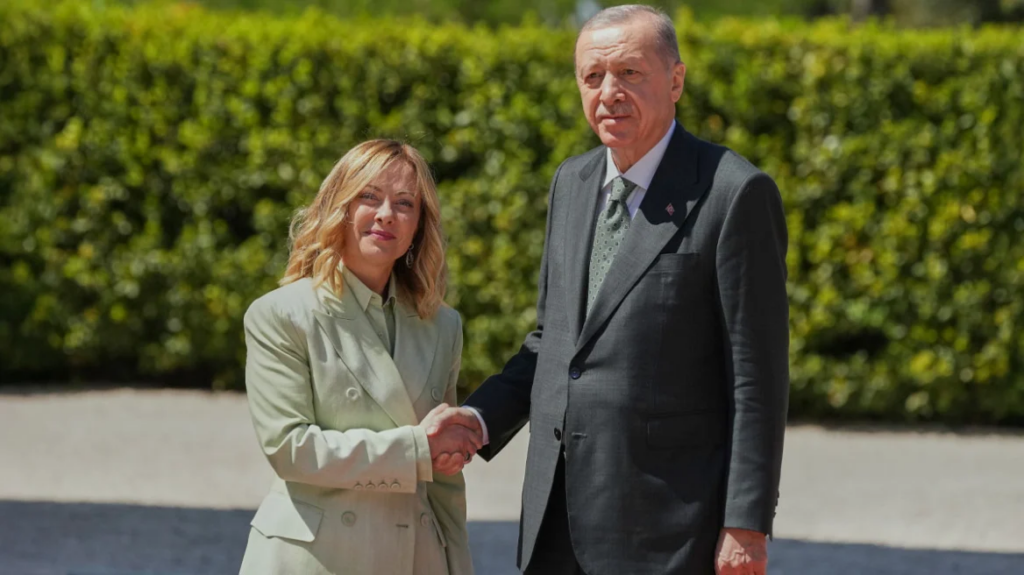 Στη Ρώμη συναντήθηκαν η Τζόρτζια Μελόνι και ο Ρετζέπ Ταγίπ Ερντογάν
