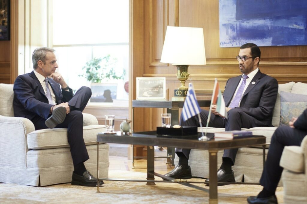 Ο Κυριάκος Μητσοτάκης συναντήθηκε με τον υπουργό Βιομηχανίας των ΗΑΕ – Εξετάστηκαν νέες επενδυτικές προοπτικές
